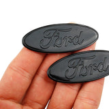58x22mm Ford Epoxy Aluminum Car Steering Wheel Emblem Sticker Decal