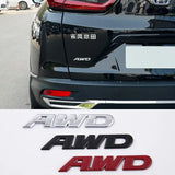 3D Car Sticker Auto Rear Trunk Badge AWD Logo for Honda Fit City Civic HRV CRV Beat Accord Odyssey Insight Elysion CRZ Vezel
