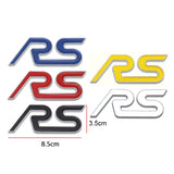 Ford RS Logo Metal Car Front Grille Emblem Auto Rear Trunk Badge Sticker