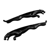 2PCS Jaguar Leopard Metal Car Side Body Sticker Decal Emblem Badge