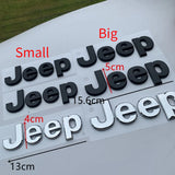 Jeep ABS Car Front Hood Emblem Badge Body Side Sticker Rear Decal