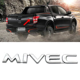 15x2cm Mitsubishi MIVEC ABS Car Rear Sticker Decal Emblem Badge