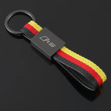 Audi RS Sline Logo Metal Nylon Webbing Car Keychain