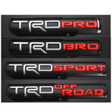 ABS Car Rear Trunk Fender Side TRD Pro Bro Sport Off Road Badge Sticker for Camry Corolla Yaris Hilux Highlander Aqua Rav4