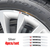 4pcs/set 9cm Honda Mugen Aluminum Alloy Car Wheel Rim Tyre Sticker