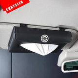 Car Tissue Box Sun Visor Box Holder Interior Storage Decoration for Chrysler Voyager Delta Grand 200c 300c Pacifica Sebring