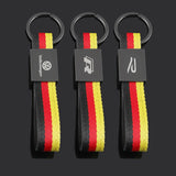 For Volkswagen VW R Logo Teramont Santana Tiguan R32 T5 Bora Golf 5 6 7 Jetta POLO Car Keychain Logo Keyring Key Pendant Key Fob Decoration