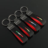 Honda Modulo Logo Suede Car Keychain Pendant Key Chain Holder