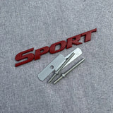 Metal Car Sticker Rear Trunk 3D SPORT Emblem Grille Badge for Highlander Carmy Avalon Prius Corolla Yaris Hilux Styling