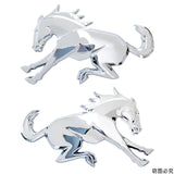 2pcs Ford Bronco Horse Logo ABS Car Body Side Sticker Emblem Badge Decal