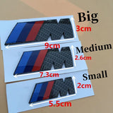 BMW M3 M5 M Power Real Carbon Car Rear Sticker Side Emblem Badge