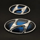 Hyundai Sonata 8 Hybrid ABS Car Front Hood Emblem Badge Rear Sticker Decal