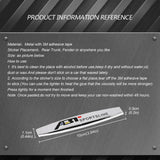2pcs Volkswagen Rline GTI  ABT Metal Car Fender Side Badge Decal Rear Emblem Sticker