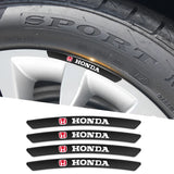 4pcs/set 9cm Honda Mugen Aluminum Alloy Car Wheel Rim Tyre Sticker