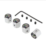 4pcs/set Mercedes Benz AMG Anti-Theft Car Air Valve Stem Cap Auto Tyre Valve Covers