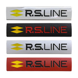 Renault Metal RS Line Logo Metal Car Rear Sticker Emblem Badge Decal