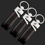 BMW M Power Metal Leather Car Keychain Keyring Key Pendant