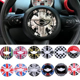 1pc Epoxy 3D Badge Decal Car Steering Wheel Emblem Sticker Decoration for MINI Cooper