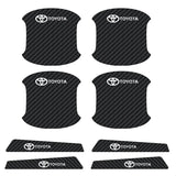Toyota Luminous Carbon Fiber Car Door Bowl Handle Anti-collision Protective Stickers Scratches Film