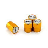 4PCS Mercedes Benz AMG Car Tire Valve Covers Caps