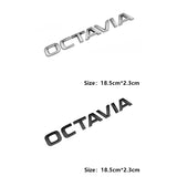 Skoda RAPID SUPERB OCTAVIA KAROQ KODIAQ KAMIQ Fabia 4x4 YETI Metal Car Rear Sticker Trunk Emblem Badge Decal