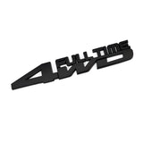 Jeep 4WD Full Time Metal Car Rear Sticker Decal Auto Body Fender Side Emblem Badge