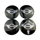 4pcs/set 56mm MINI Cooper Car Wheel Center Hub Cap Sticker Decal