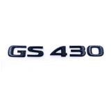 For GS300 GS350 GS430 GS460 Shinny Black Silver Car Styling Sticker Fender Body Trunk Emblem Auto Unique Decal Accessories