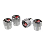 4pcs/set Toyota GR Logo Car Air Valve Stem Caps Auto Tyre Valve Covers