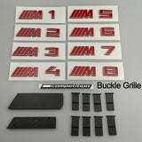 BMW M1 M2 M4 M3 M5 M6 M7 M8 Competition  Car Front Grille Emblem Rear Stickers