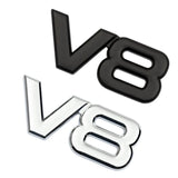 Car Trunk Emblem Sticker for Toyota V8 Aygo CHR Auris Rav4 Yaris Corolla Auto Badge Whole Body Decal Exterior Accessories