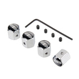 4pcs/set Lincoln Anti-Theft Car Air Valve Stem Cap Auto Tyre Valve Covers