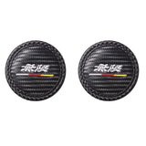 2pcs/set Honda Mugen Vezel Carbon Fiber Car Water Coaster Non-slip Mat