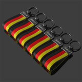 Audi S3 S4 S5 S6 S7 S8 RS3 RS4 RS5 RS6 RS7 RS8 Car Logo Nylon Webbing Keychain Pendant