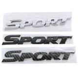 3D ABS Plastic Sport Logo Car Sticker Trunk Emblem Badge Door Decals for Highlander SUV C-HR Camry Corolla Auris Yaris