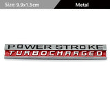 Ford Power Stroke Diesel V8 Metal Car Rear Sticker Auto Body Emblem Badge Decal