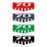 Jeep 70th Anniversary Logo Metal Car Body Side Fender Sticker Trunk Emblem Badge