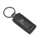 Volkswagen VW R Logo Carbon Fiber Car Keychain Pendant Key Chain Holder