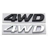 Hyundai 4WD Logo Metal Car Rear Sticker Decal Trunk Emblem Badge