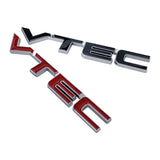 Alloy Car Body Side Rear Trunk Emblem Badge Sticker for I-VTEC VTEC Logo Odyssey CRV FIT Jazz Pilot Civic Accord City Crosstour