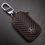 Mercedes Benz Leather Car Key Wallet Key Bag Protective Case