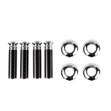 4pcs/set Toyota TRD Logo Carbon Fiber Car Door Bolt Lock Pins Gate Lock Screws