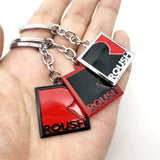 Ford Roush Logo Metal Car Keychain Keyring