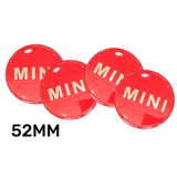 4pcs/set 52mm MINI Cooper Car Wheel Center Hub Cap Sticker Decal