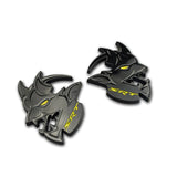 2pcs Dodge Demon SRT Metal Car Stickers Fender Side Badge Emblem
