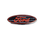 58x22mm Ford Aluminum Alloy Car Steering Wheel Cover Sticker Decal