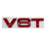 Audi V6T V8T Logo Car Rear Sticker Trunk Emblem Badge Decal