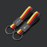 Audi RS Sline Logo Metal Nylon Webbing Car Keychain