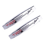 2pcs Toyota TRD Metal Car Fender Side Badge Decal Rear Emblem Sticker