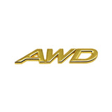 Mazda AWD Metal Car Trunk Sticker Decal Auto Rear Emblem Badge